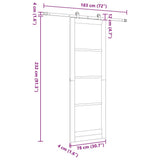 Sliding Door ORKDAL Natural 78 x 232 cm 3332051