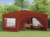 Pop-up Party Tent 290 x 290 x 245 cm Terracotta 42019875
