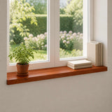 Window Sills 2 pcs Brown 80x 25 x 2 cm Solid Beech Wood 42048264