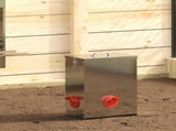 Chicken Feeder 2 pcs Silver 32.5 x 20.5 x 43 cm 879992