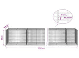 Gabion with 3.5 mm Wire and 5x10 cm Mesh 650x100x100 cm 3462919