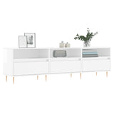 TV Cabinet High Gloss White 150x30x44.5 cm Engineered Wood 831270
