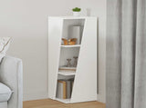 Side Shelf White 33 x 32 x 100.5 cm Engineered Wood 892417