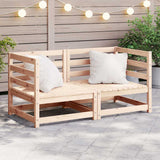 Garden Corner Sofas 2 pcs Solid Wood Pine 805675