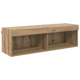 TV Wall Units with LED 6 pcs Artisan Oak Engineered Wood 3402963