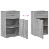 Storage Cabinet Grey Sonoma 56.5x39x90 cm Engineered Wood 840714