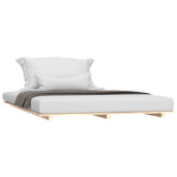 Bed Frame without Mattress 135x190 cm Double Solid Wood Pine 824608