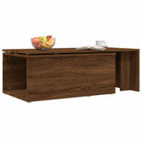 Coffee Table Brown Oak 150x50x35 cm Engineered Wood 815470