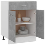Drawer Bottom Cabinet Concrete Grey 60x46x81.5 cm Engineered Wood 801232