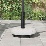 Parasol Base 21kg White Concrete Round 42007322