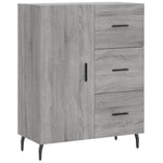 Highboard Grey Sonoma 69.5x34x180 cm Engineered Wood 3189467