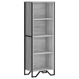 Bookcase Grey Sonoma 50x31x137.5 cm Engineered Wood 848612