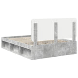 Bed Frame with Headboard Concerte 160 x 200 cm Solid Pine Wood 3412464