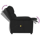 Massage Chair Black Fabric 289674