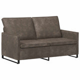 2 Seater Sofa Dark Grey 150 x 81 x 82 cm Faux Suede Fabric 42040997