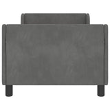 Children's Bed Frame with Headboard Dark Grey 80 x 160 cm 42010858