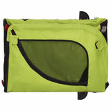 Pet Bike Trailer Green and Black Oxford Fabric and Iron 94025