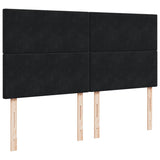 Box Spring Bed with Mattress Black 200x200 cm Velvet 3290998