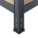 4-Layer Storage Shelves 4 pcs Anthracite Steel&Engineered Wood 3307583