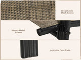 Set of Four Stackable Mesh Seat Chairs - Mixed Brown T3398P323796