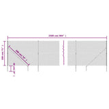 Chain Link Fence with Spike Anchors Green 1.8x25 m 153933