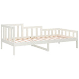 Day Bed without Mattress White 90x190 cm Single Solid Wood Pine 820732