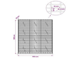 Gabion with 5 mm Wire and 5x10 cm Mesh 150x10x200 cm 3464493
