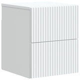 Wall-Mounted Bedside Cabinet White 33 x 34.5 x 40 cm 898465