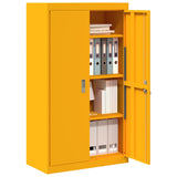 Storage Cabinet Mustard Yellow 80 x 40 x140 cm Steel 3406181