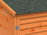 Garden Shed with Roof Brown 59 x 56 x 113.5 cm Solid Fir Wood 42033455