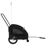 Pet Bike Trailer Black Oxford Fabric and Iron 93982