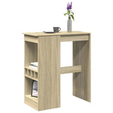Bar Table with Racks Sonoma Oak 90x47.5x103.5 cm Engineered Wood 854339