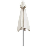 Parasol Sand White 3m Steel Pole 40770