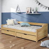Day Bed with 2 Drawers without Mattress "IRUN" 90x200 cm 3185209
