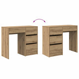 Desk with Drawer Artisan Oak 90 x 37.5 x 75 cm Engineered Wood 869497