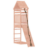 ZNTS Playhouse with Climbing Wall Solid Wood Douglas 3156899