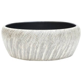 Countertop Basin Black and Grey Round 41x14 cm Ceramic 155061