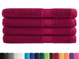 Premium Towels "SOLUND" 4 pcs Bordeaux 100x200 cm 600 gsm 137222
