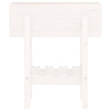 Garden Planter White 62x30x69 cm Solid Wood Pine 825234