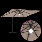 Roma Parasol Taupe 286 x 284 x 270 cm Aluminium and Polyester 42003354