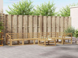 Outdoor Sofa Set 7 pcs White Solid Acacia Wood 3387748