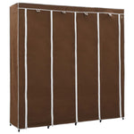 Wardrobe with 4 Compartments Brown 175x45x170 cm 282446