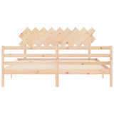 Bed Frame without Mattress Super King Size Solid Wood 3195301