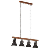 320523 Industrial Ceiling Lamp Black E27 Mango Wood