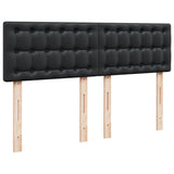 Box Spring Bed with Mattress Black 140x200 cm Faux Leather 3286124