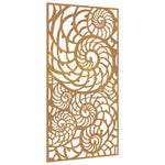 ZNTS Garden Wall Decoration 105x55 cm Corten Steel Shell Design 824476