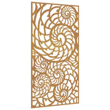 ZNTS Garden Wall Decoration 105x55 cm Corten Steel Shell Design 824476