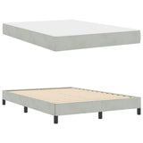 Box Spring Bed with Mattress Light Grey 160 x 210 cm Fabric 3398749