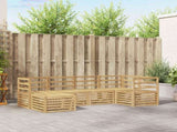 Outdoor Sofa Set 6 pcs White Polyester 3392094