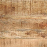 Nesting Coffee Tables 3 pcs Solid Rough Mango Wood and Iron 372731